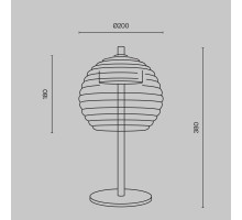 Настольный светильник Maytoni P060TL-L12BSK1