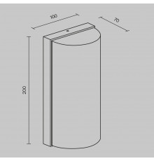 Настенный светильник (бра) Outdoor O454WL-L10GF3K1