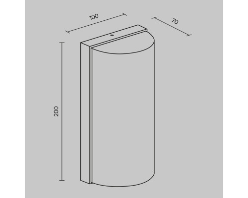 Настенный светильник (бра) Outdoor O454WL-L10GF3K1