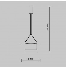 Подвесной светильник Maytoni MOD280PL-L23B3K